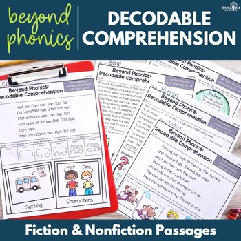 Preview of Decodable Passages for Fiction and Nonfiction Reading Comprehension Strategies