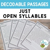 Orton-Gillingham Decodable Readers for Open Syllables