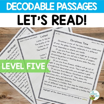 Preview of Orton-Gillingham Decodable Readers for Orton-Gillingham Lessons Level 5