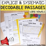 Decodable Passages with Comprehension Questions - CVCe & V