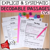 Decodable Passages with Comprehension Questions - short vowel CVC