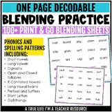 Decodable Phonics Blending Practice