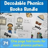 Decodable Phonics Books Bundle | One Page Mini Fold Books 