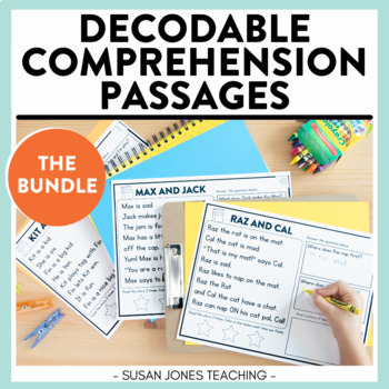 Preview of Beginner Phonics Passages (BUNDLE) - DIGITAL & PRINTABLE