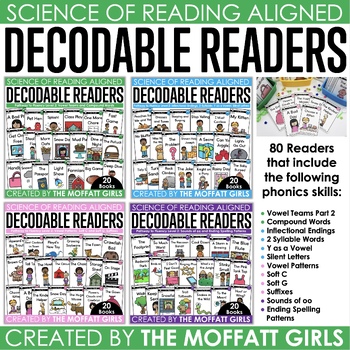 Preview of Decodable Phonics Readers Level 2 Bundle Science of Reading Aligned