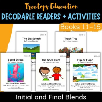 Preview of Decodable Pocket Readers #11-15: Initial and Final Consonant Blends