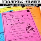 Decodable Readers Poem Science of Reading Literacy Centers