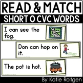 Decodable Read and Match Cards {Short O CVC Word Sentences}