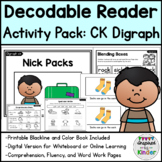 Decodable Reader Kindergarten | CK Digraph | Fluency/Word 