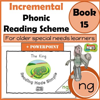 Preview of Decodable Reader for Older Students + PowerPoint: _NG Words: Book 15