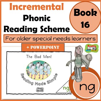Preview of Decodable Reader for Older Students + PowerPoint: _NG Words: Book 16
