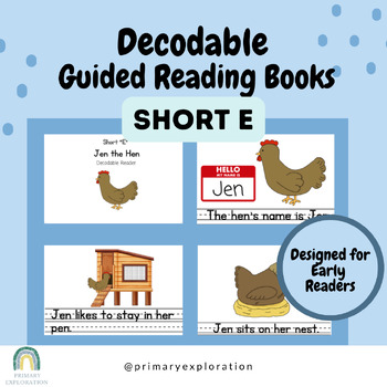 Preview of Decodable Reader for Short E: Includes Focus Words and Assessment Questions
