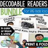 Decodable Readers BUNDLE Printable Books Just Fold Digraph