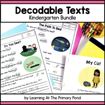 Preview of Decodable Readers | Book and Passages Formats | Kindergarten Bundle | SOR
