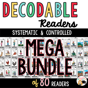 Preview of Decodable Readers Bundle Printable Books to Support the Science of Reading