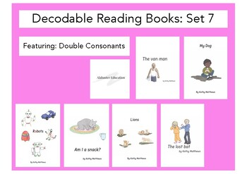 Preview of Decodable Readers Double Consonants Set 7 Alabaster Education