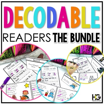Preview of Decodable Readers with Comprehension Questions | NO PREP Reading Fluency Books