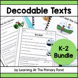 Decodable Readers | Book and Passages Formats | K-2 Mega Bundle