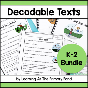 Preview of Decodable Readers | Book and Passages Formats | K-2 Phonics Skills Mega Bundle