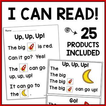 Preview of Decodable Readers Kindergarten Text, CVC Phonics plus HFW Sight Word Games {RTI}