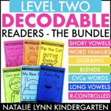 Decodable Readers Kindergarten and 1st Grade LEVEL 2 Bundle