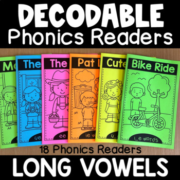 Preview of Decodable Readers - Long Vowels (Silent e and Vowel Teams)