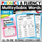 Decodable Readers: Multisyllabic Words Science of Reading 