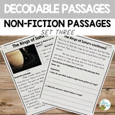 Nonfiction Decodable Readers for Structured Literacy Set 3