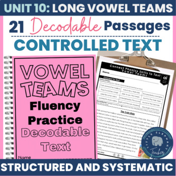 Preview of Long Vowel Teams Decodable Passages for Older Students - Controlled Readers Text