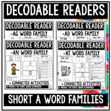 Decodable Readers + Phonics Activities | Short A Word Families