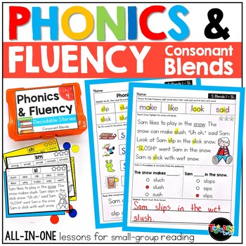 Preview of Decodable Readers: Phonics and Fluency Lessons BLENDS Science of Reading