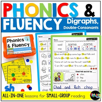 Preview of Decodable Readers: Phonics and Fluency Lessons DIGRAPHS Science of Reading