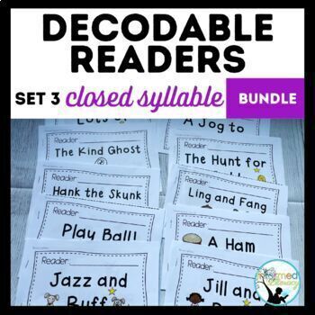 Preview of Decodable Readers Set 3: Closed Syllable Bundle