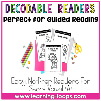 Preview of Decodable Readers | Short A Vowel CVC Word Books & Fluency Sheets