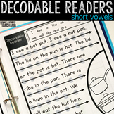 Decodable Readers: Short Vowel Words