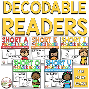 LEVEL B - Phonics, Sight Words, Short Vowel, Decodable Storybooks