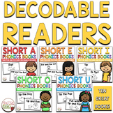 Decodable Readers Short Vowels Bundle of 10 Phonics Books