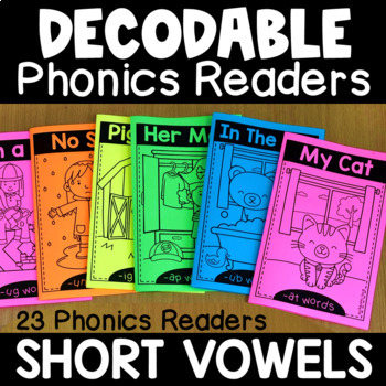 Preview of Decodable Readers - Short Vowels - CVC Word Families