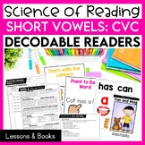 CVC Decodable Readers Short Vowels Science of Reading Smal