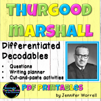 Preview of Decodable Readers: Thurgood Marshall