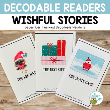 Preview of Decodable Readers Winter Theme Includes Digital