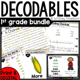 Decodable Readers, Books and Passages for First Grade BUNDLE