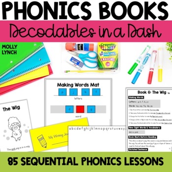 Preview of Decodable Readers for K, 1st & 2nd | Phonics Books & Lessons for Small Groups