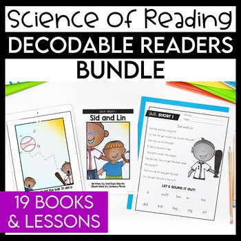 Preview of Decodable Readers Kindergarten, Science of Reading Small Group Lesson Plans