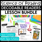 Decodable Readers Kindergarten, Open Syllables Decodable P