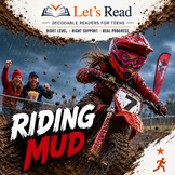 Decodable Readers for Teens | Motorcross Reading | Level 1 - Riding Mud