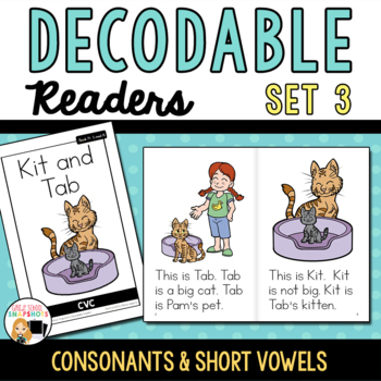 Preview of Decodable Readers to Support the Science of Reading-Set 3- CVC