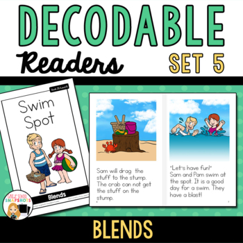 Preview of Decodable Books to Support the Science of Reading-Set 5- Blends