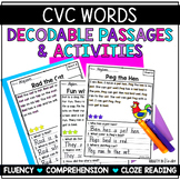 CVC Decodable Readers Decodable Reading Passages with Comp