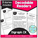Digraph CK Decodable Reading Passages Orton Gillingham and
